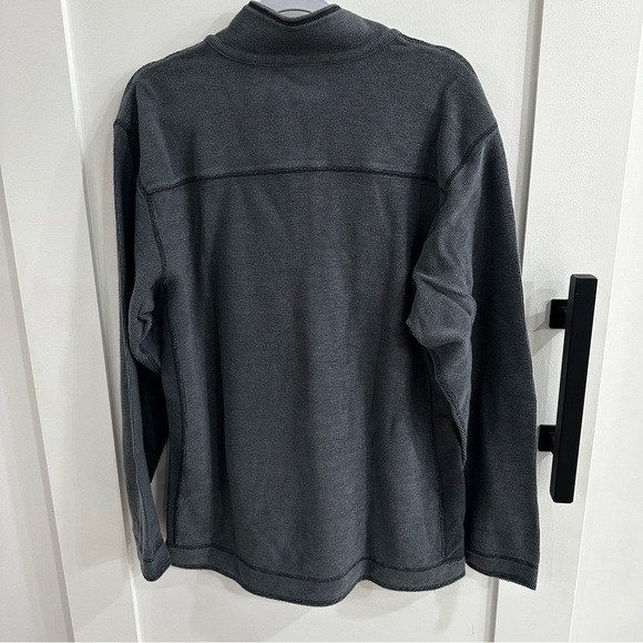 Tommy Bahama Vintage Reversible 1980’s Charcoal Zip-Up Sweater. Size XL. - Picture 2 of 12